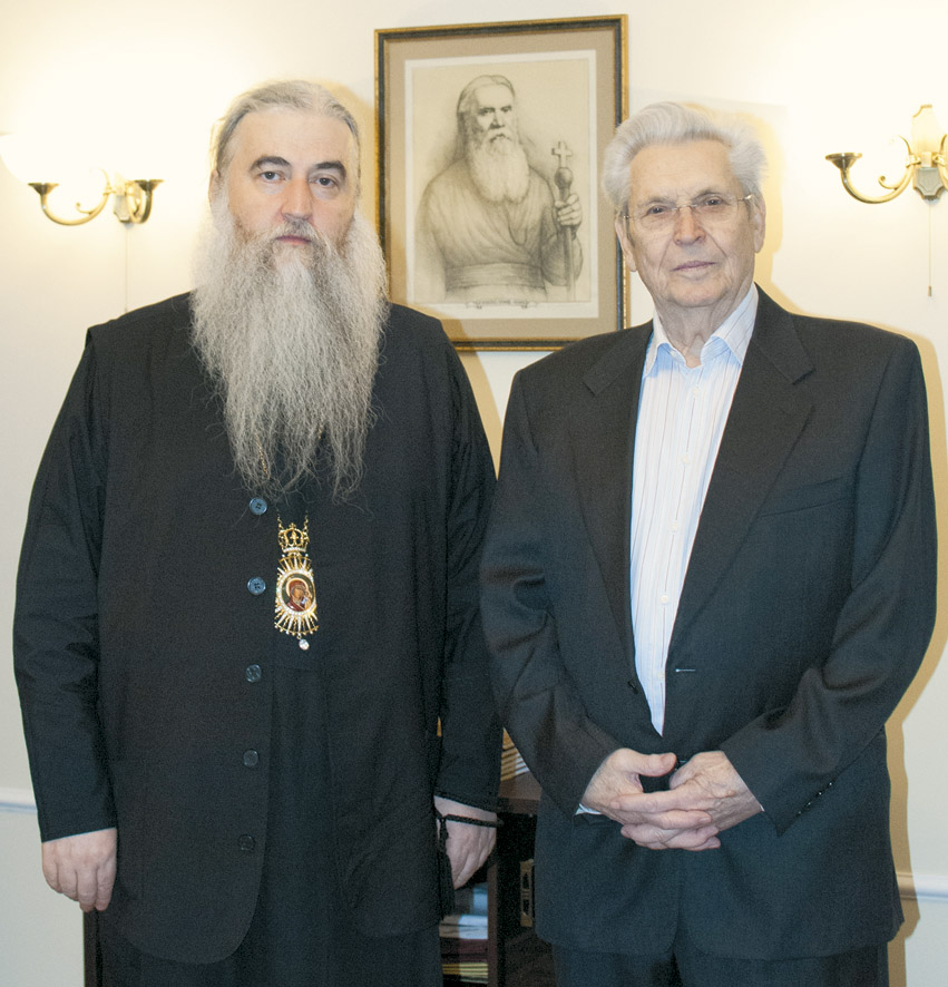 Митрополит Саратовский и Вольский Лонгин и Владимир Григорьевич Аникеев, 2016 г.
