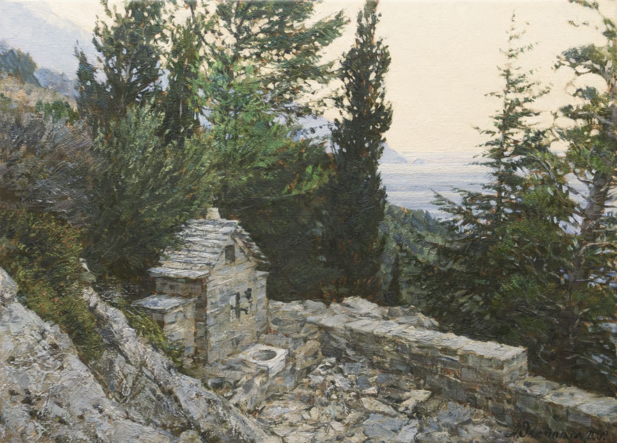 Раннее утро близ монастыря Симонопетра, Афон, 2009 Раннее утро близ монастыря Симонопетра, Афон, 2009