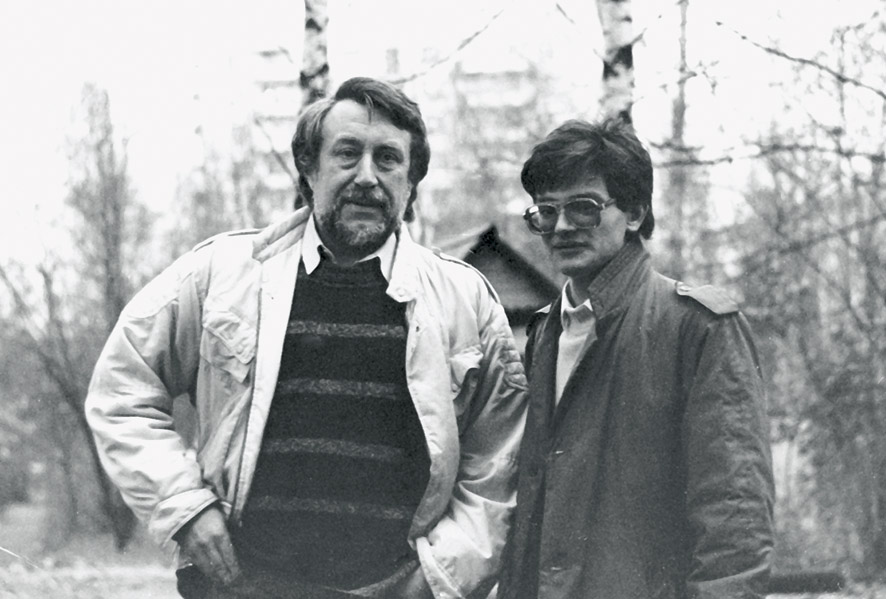 С поэтом Юрием Кублановским, 1990 г. С поэтом Юрием Кублановским, 1990 г.