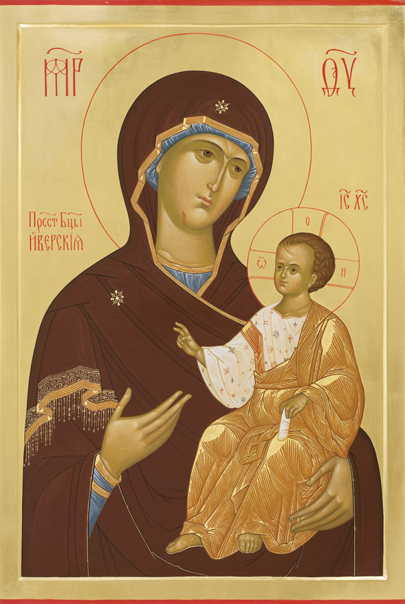 Иверская икона Божией Матери, 2013 г. Надвратный храм в честь Рождества св. Иоанна Предтечи. Хотьковский Покровский монастырь