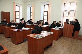 На занятиях
