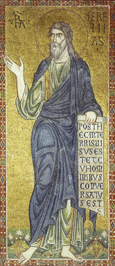 Пророк Иеремия. Италия. Венеция. Собор святого Марка. Мозаика. XII век