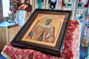 Икона св. мученицы Софии с частицей мощей