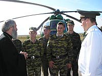 Священник принял участие в праздновании Дня ВВФ в Вольском районе