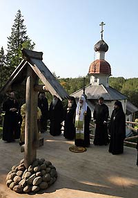 Посещение Святейшим Патриархом Кириллом Голгофо-Распятского и Свято-Троицкого скитов на острове Анзер