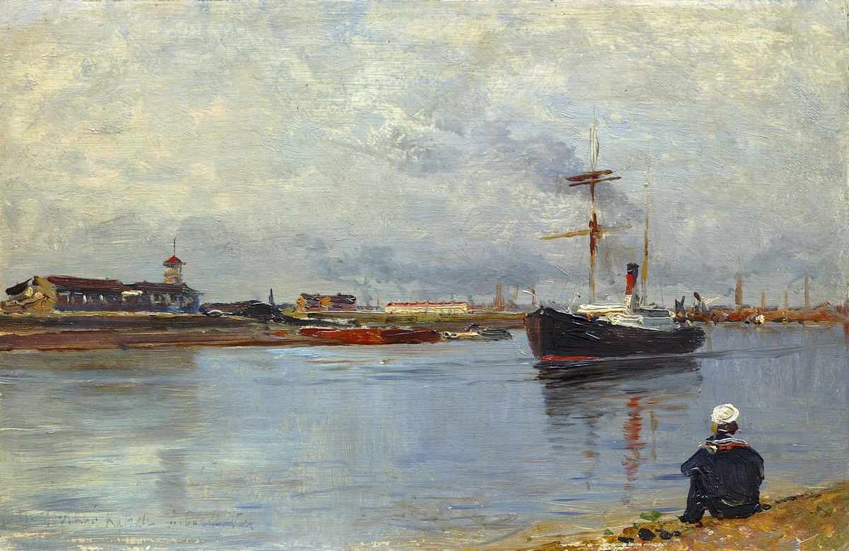А.П. Боголюбов. Петербургский морской канал. 1885 г.
