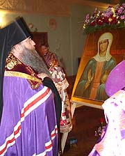 19 марта Преосвященнейший Лонгин, Епископ Саратовский и Вольский, освятил храмовую икону в саратовской церкви во имя святой равноапостольной Марии Магдалины