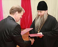 Подписание соглашения о сотрудничестве между Саратовской епархией Русской Православной Церкви и Балашовским институтом Саратовского университета имени Н.Г. Чернышевского.