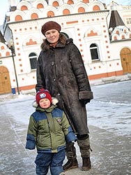 Матушка Надежда Кузнецова с сыном Арсением