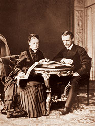 Александра и Оттон Медемы. 1870-е годы