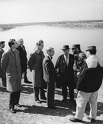 С Фиделем Кастро и Н. С. Хрущевым. 1963 год, Москва