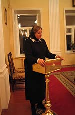 Профессор И.В. Силуянова на собрании «Общества православных врачей» Саратова