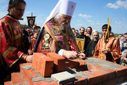 Закладка храма святителя Николая г. Новочебоксарск