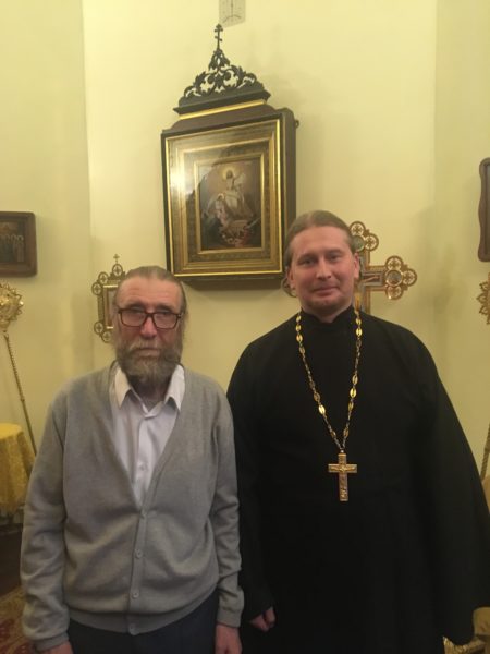Священник Андрей Мизюк и Николай Иванович