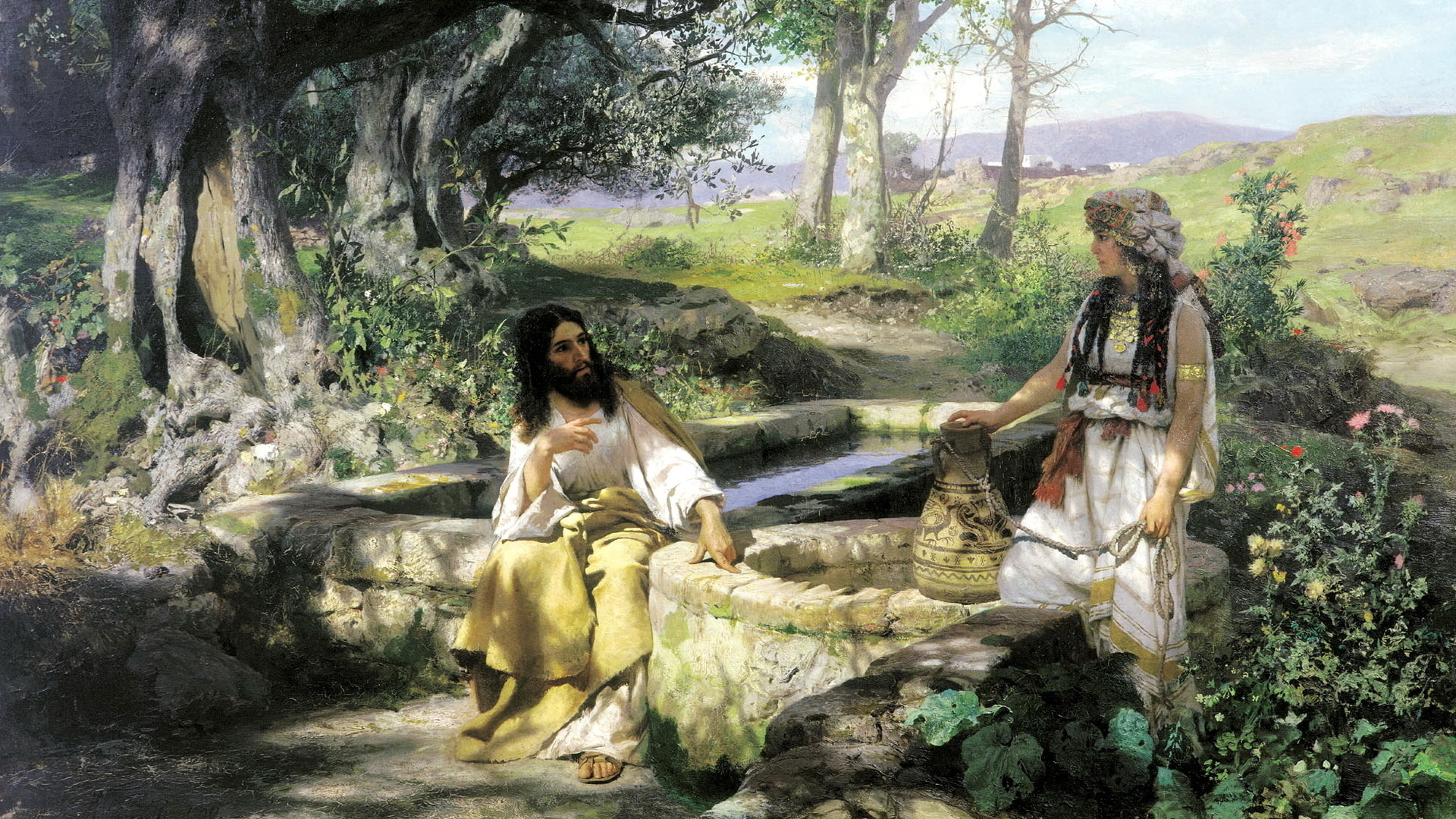Г.И. Семирадский. "Христос и самарянка". 1890 г.