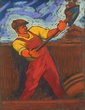Фридрих Лехт. Землекоп. 1930 год
