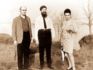 Владыка Пимен, Мстислав Ростропович и Галина Вишневская. 2 мая 1970 года