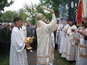 Престольный праздник Свято-Вознесенского храма города Аркадак. Крестный ход.