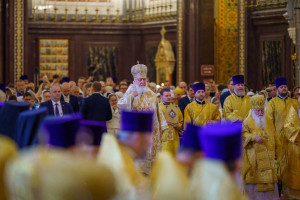 Митрополит Игнатий принял участие в Божественной литургии и торжествах в день тезоименитства Святейшего Патриарха Кирилла