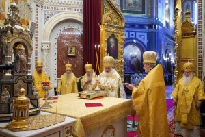 Митрополит Игнатий принял участие в Божественной литургии и торжествах в день тезоименитства Святейшего Патриарха Кирилла