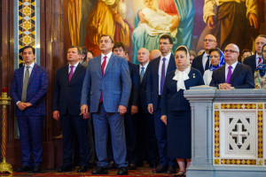Митрополит Игнатий принял участие в Божественной литургии и торжествах в день тезоименитства Святейшего Патриарха Кирилла