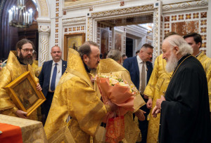 Митрополит Игнатий принял участие в Божественной литургии и торжествах в день тезоименитства Святейшего Патриарха Кирилла