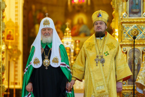 Митрополит Игнатий принял участие в Божественной литургии и торжествах в день тезоименитства Святейшего Патриарха Кирилла