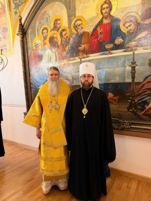 Митрополит Игнатий принял участие в Божественной литургии и торжествах в день тезоименитства Святейшего Патриарха Кирилла