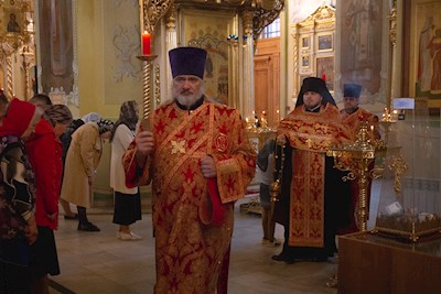 Митрополит Игнатий совершил всенощное бдение в Покровском соборе г. Саратова