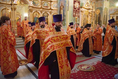 Митрополит Игнатий совершил всенощное бдение в Покровском соборе г. Саратова