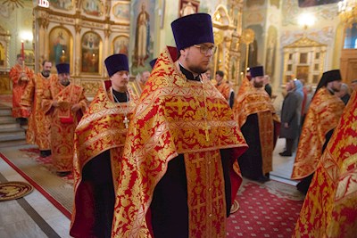 Митрополит Игнатий совершил всенощное бдение в Покровском соборе г. Саратова