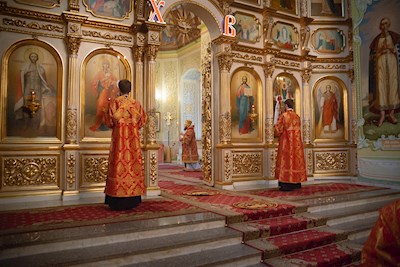 Митрополит Игнатий совершил всенощное бдение в Покровском соборе г. Саратова