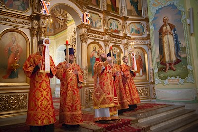 Митрополит Игнатий совершил всенощное бдение в Покровском соборе г. Саратова