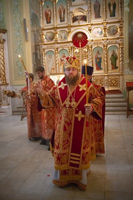 Митрополит Игнатий совершил всенощное бдение в Покровском соборе г. Саратова