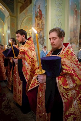 Митрополит Игнатий совершил всенощное бдение в Покровском соборе г. Саратова