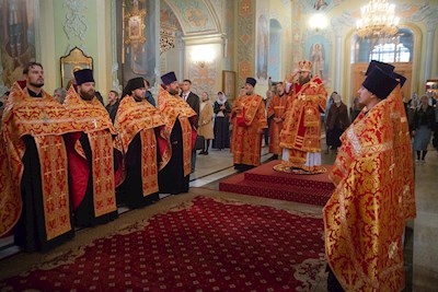Митрополит Игнатий совершил всенощное бдение в Покровском соборе г. Саратова