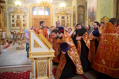 Митрополит Игнатий совершил всенощное бдение в Покровском соборе г. Саратова