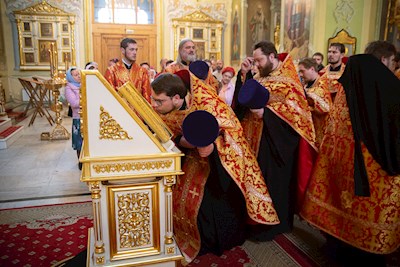 Митрополит Игнатий совершил всенощное бдение в Покровском соборе г. Саратова