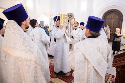 Димитриевская родительская суббота. Литургия. Малый вход. Храм Святителя Тихона Задонского