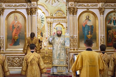 Неделя 3-я по Пятидесятнице. Всенощное бдение. Покровский собор города Саратова (02.07.2022)