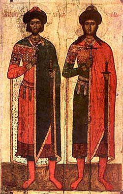Мчч. блгвв. кнн. Бориса и Глеба, во Святом Крещении Романа и Давида