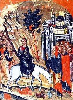 *Неделя 6-я, ваий (цветоносная, Вербное воскресенье). Вход Господень в Иерусалим
