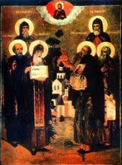Прпп. Евфросина и ученика его Серапиона, Псковских