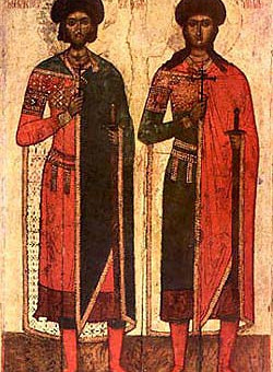 Мчч. блгвв. кнн. Бориса и Глеба, во Святом Крещении Романа и Давида