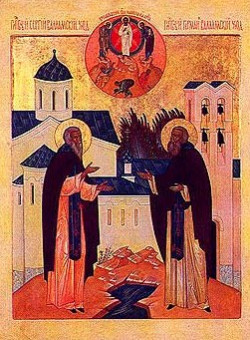 Перенесение мощей прпп. Сергия и Германа, Валаамских чудотворцев