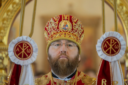 Митрополит Игнатий совершил Божественную литургию в храме в честь иконы Божией Матери «Нечаянная Радость» г. Саратова