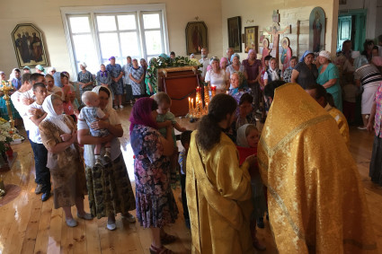 В храм в честь иконы Божией Матери «Всецарица» принесен образ чудотворной Жадовской-Казанской иконы Божией Матери