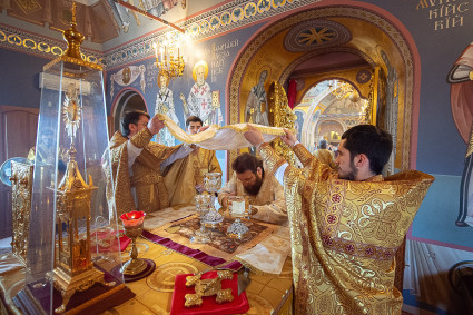 Митрополит Игнатий совершил Божественную литургию в Свято-Троицком кафедральном соборе Саратова