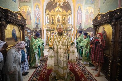 Митрополит Игнатий совершил Божественную литургию в Иоанновском женском монастыре в пос. Алексеевка Хвалынского района