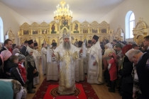 Божественная литургия в храме в честь Казанской иконы Божией Матери п. Татищево
